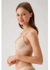 Kadın Ten 6101 Rome Balenli Destekli Micro Sütyen(ÇIKARILABİLİR VE AYARLANABİLİR ASKILI)
