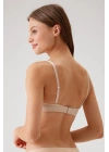 Kadın Ten 6101 Rome Balenli Destekli Micro Sütyen(ÇIKARILABİLİR VE AYARLANABİLİR ASKILI)