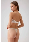 Kadın Ekru 4736 Desteksiz Straplez Sütyen Takım