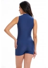 Kadın Sıfır Kol Lacivert Yüzücü Mayo 3130