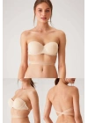 Kadın 6027 Pisa Destekli Push-up Straplez Multi Function Sütyen Ten