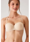 Kadın 6027 Pisa Destekli Push-up Straplez Multi Function Sütyen Ten