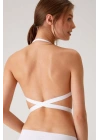 6027 Beyaz Pisa Push Up Straplez Multi Function Mikro Sütyen Askı Hediyeli