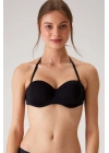 Kadın 6027 Pisa Destekli Push-up Straplez Multi Function Sütyen Siyah