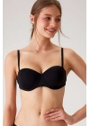 Kadın 6027 Pisa Destekli Push-up Straplez Multi Function Sütyen Siyah