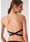 Kadın 6027 Pisa Destekli Push-up Straplez Multi Function Sütyen Siyah