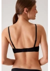 Siyah 6401 Rome Soft Push Up / Yarı Destekli Tak-çıkar Askılı Pamuklu Sütyen
