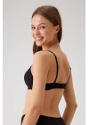 Kadın Siyah 6205 Balenli Destekli Micro Tek Sütyen
