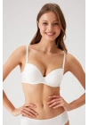Kadın Ekru 6205 Balenli Destekli Micro Tek Sütyen