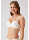 Kadın Ekru 6205 Balenli Destekli Micro Tek Sütyen