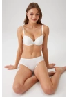 Kadın Ekru 6205 Balenli Destekli Micro Tek Sütyen