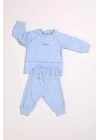 %100 Pamuk Erkek Bebek Çıtçıtlı Belden Lastikli Ikili Takım 302392