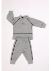 %100 Pamuk Erkek Bebek Çıtçıtlı Belden Lastikli Ikili Takım 302392