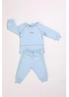 %100 Pamuk Erkek Bebek Çıtçıtlı Belden Lastikli Ikili Takım 302392