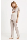 Yumuşak Dokulu Hamile Pijama Takımı