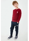 Lisanslı Classic Bordo Erkek Çocuk Eşofman Takım