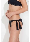 Kadın Siyah Kalın Ipli Bikini Alt