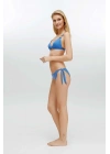 Kadın Mavi Bikini Takım