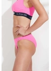 Kadın Pembe Ince Kenar Bikini Alt