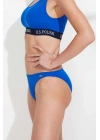 Kadın Saks Mavi Ince Kenar Bikini Alt
