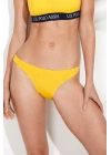 Kadın Sarı Ince Kenar Bikini Alt