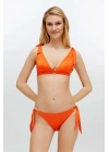 Kadın Turuncu Bikini Takım