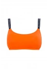 Kadın Turuncu İnce Askılı Bikini Üstü