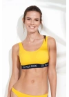 Kadın Sarı U Yaka Bralet Bikini Üst