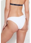 Kadın Beyaz Brazilian Bikini Alt