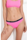 Kadın Pembe Kalın Kenarlı Lastikli Bikini Alt