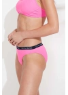 Kadın Pembe Kalın Kenarlı Lastikli Bikini Alt