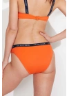 Kadın Turuncu Kalın Kenarlı Lastikli Bikini Alt