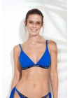 Kadın Saks Mavi Geniş Üçgen Bikini Üst