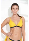 Kadın Sarı Geniş Üçgen Bikini Üst