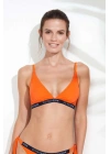Kadın Turuncu Geniş Üçgen Bikini Üst