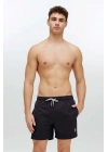 Erkek Siyah Orta Boy Deniz Şortu 22002