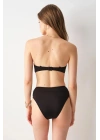 Blush Dolgulu Straplez Bikini Tek Üst Siyah 239104
