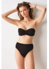 Blush Dolgulu Straplez Bikini Tek Üst Siyah 239104