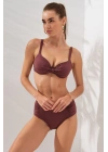 Gınger Balenli Kaplı Bikini Takım Toffee 231235