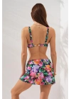 Pearl Etekli Fra Bikini Takım Üçlü Set Violet 231228