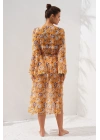 Belden Bağlamalı Elbise Pareo Bloom 231804-d