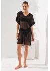 V Tunik Pareo Siyah 231806