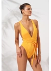 Kadın Camila Belden Çapraz Bağlamalı Sarı Mayokini 2c3t1n6o04