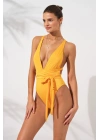 Kadın Camila Belden Çapraz Bağlamalı Sarı Mayokini 2c3t1n6o04