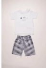 %100 Pamuk Erkek Çocuk Yazlık Şortlu Takım 303533