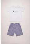 %100 Pamuk Erkek Çocuk Yazlık Şortlu Takım 303533