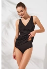 Mara Kruvaze Formlu Tankini Takım Siyah 231501
