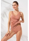 Mara Kruvaze Formlu Tankini Takım Bronz 231501