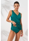 Kruvaze Formlu Tankini Takım Yeşil 231501