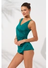 Kruvaze Formlu Tankini Takım Yeşil 231501